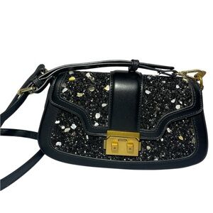 NWOT e & ger. Purse Black and Gold Women's Bag
